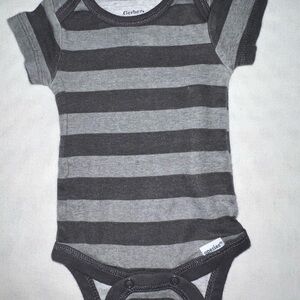 Gerber Gray Striped Kids One Piece